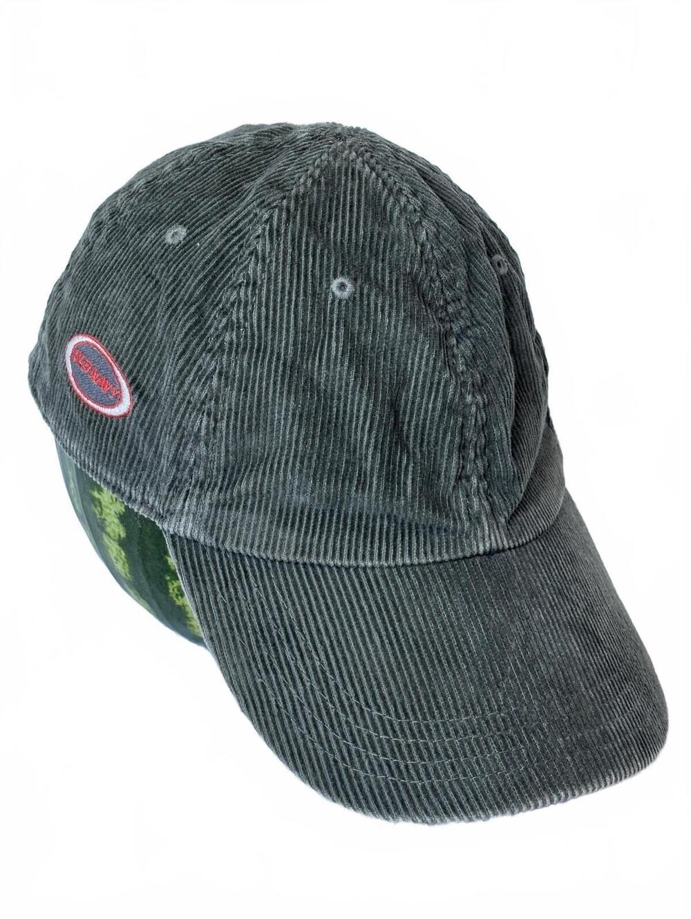 Old Navy Olive Green Corduroy Dad Hat Embroidered Oval Logo Patch Size M/L